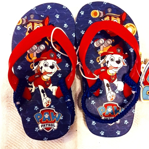 paw patrol flip flops
